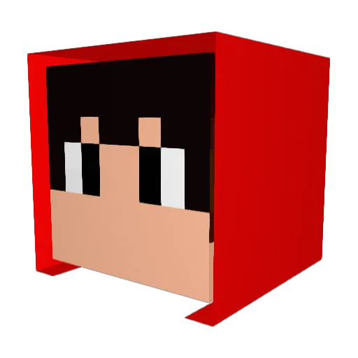 TOMDROID_PT Minecraft avatar head, 3D render