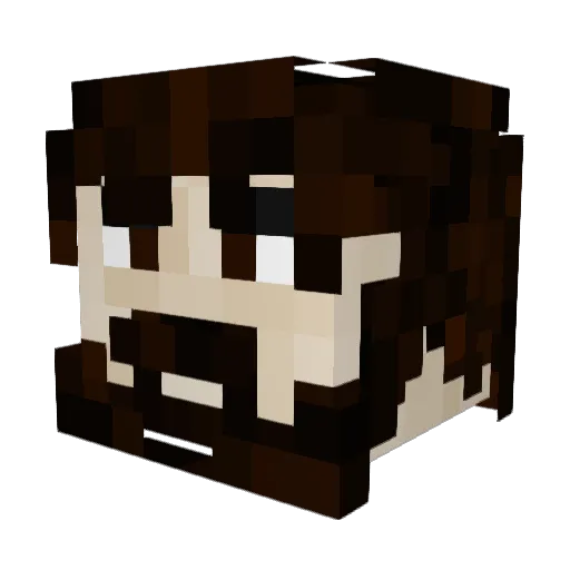 TOMMY_TONNY Minecraft avatar head, 3D render