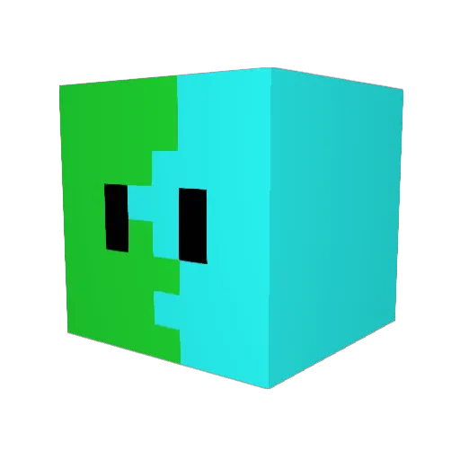 TOMOKURA77 Minecraft avatar head, 3D render