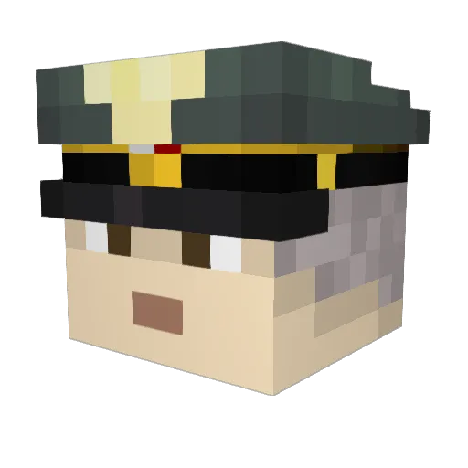 TOM_ANDRADE Minecraft avatar head, 3D render