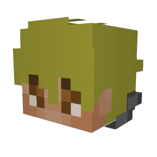 TONIBOY_MC Minecraft avatar head, 3D render
