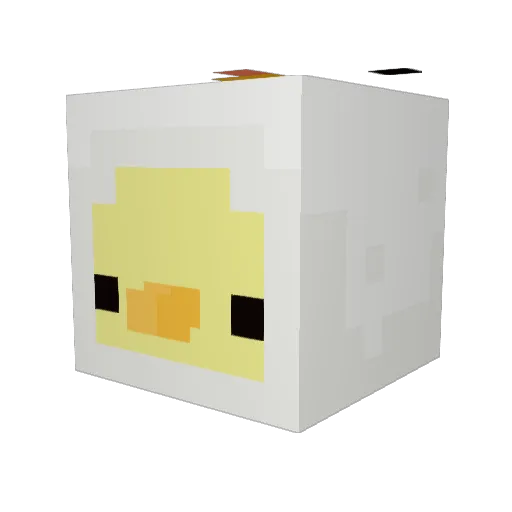 TONIPRO3000 Minecraft avatar head, 3D render