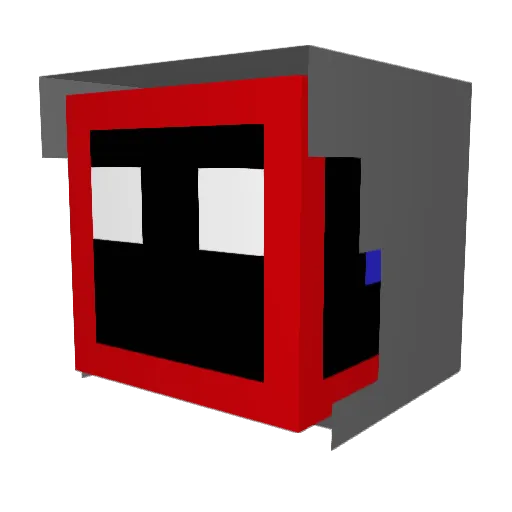 TONYZa55 Minecraft avatar head, 3D render