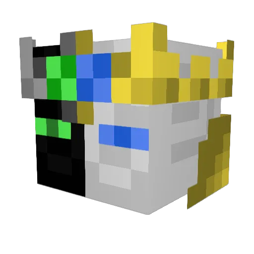 TOPFANG12 Minecraft avatar head, 3D render