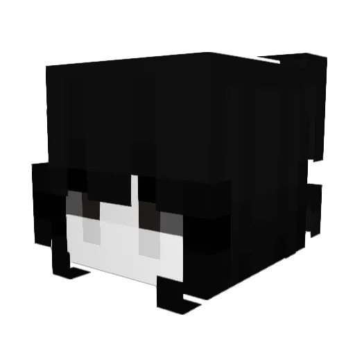 TOPGRAY Minecraft avatar head, 3D render