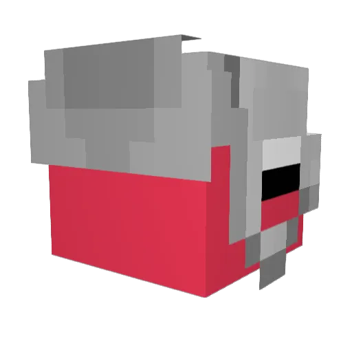 TOPITOZILLA Minecraft avatar head, 3D render