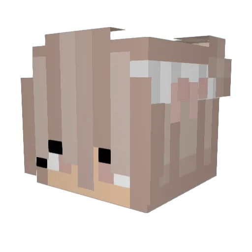 TOP_GOP Minecraft avatar head, 3D render