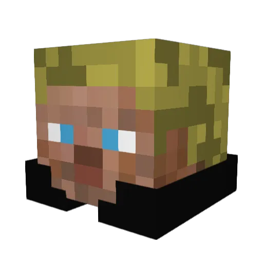 TORANEITOR Minecraft avatar head, 3D render