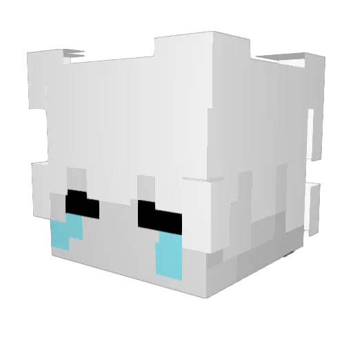 TORCH0063 Minecraft avatar head, 3D render