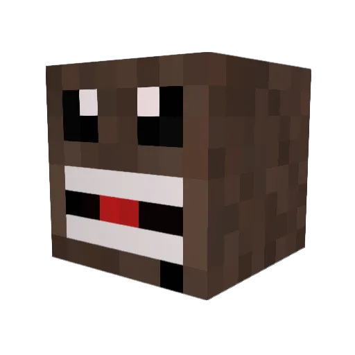TORPILLE87 Minecraft avatar head, 3D render