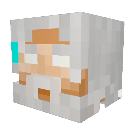 TORYeMC Minecraft avatar head, 3D render