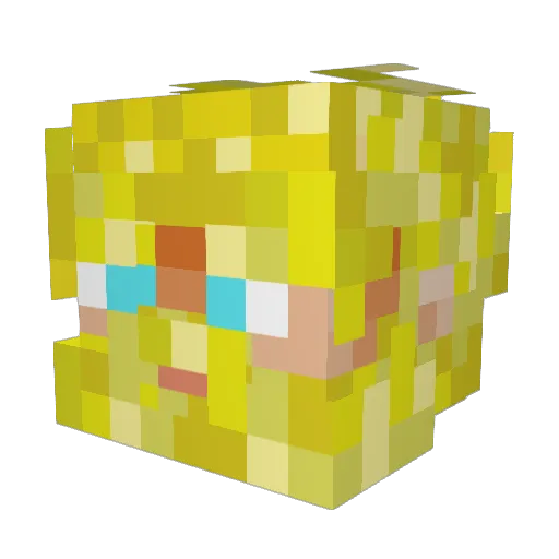 TOSCNI Minecraft avatar head, 3D render