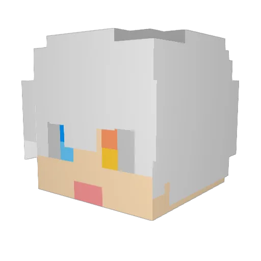 TOSE2012 Minecraft avatar head, 3D render
