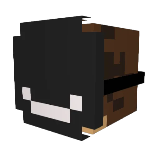 TOSTERO_2 Minecraft avatar head, 3D render