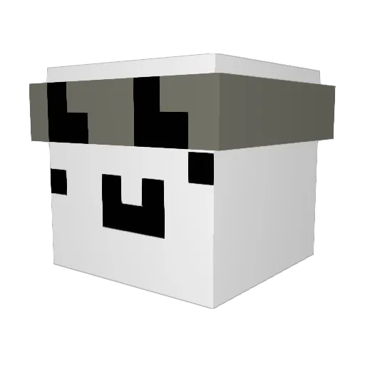 TOSTI1102 Minecraft avatar head, 3D render