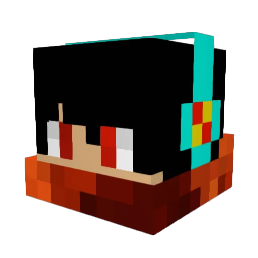 TOTE_SIE_ALLE Minecraft avatar head, 3D render