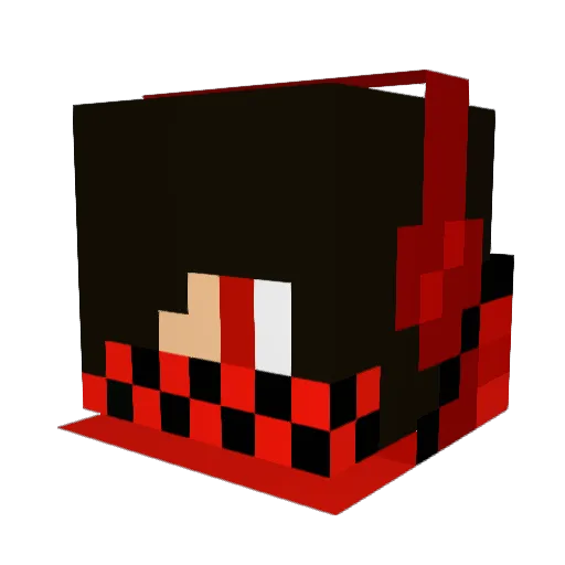 TOTO1596 Minecraft avatar head, 3D render