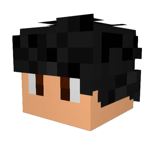 TOTOzxz Minecraft avatar head, 3D render