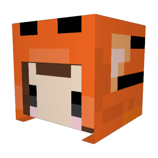TOTaaaa Minecraft avatar head, 3D render