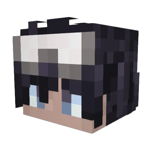 TOUMOKA Minecraft avatar head, 3D render