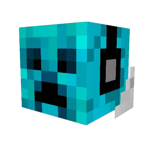 TOX1CWASTEII Minecraft avatar head, 3D render
