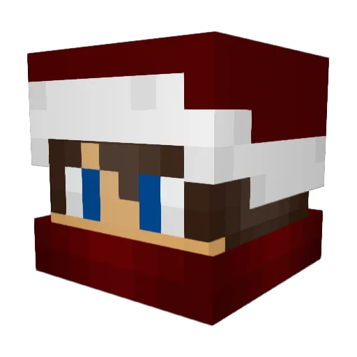 TOXAWORLD Minecraft avatar head, 3D render