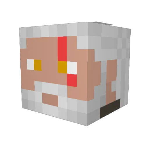 TOXIC58 Minecraft avatar head, 3D render