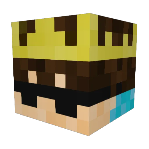 TOXICKIZOYE Minecraft avatar head, 3D render