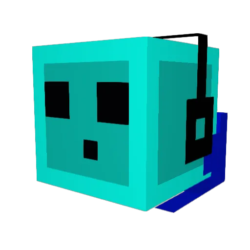 TO_Function Minecraft avatar head, 3D render