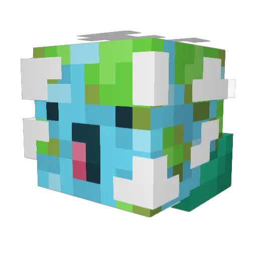 TP4ndaHD Minecraft avatar head, 3D render