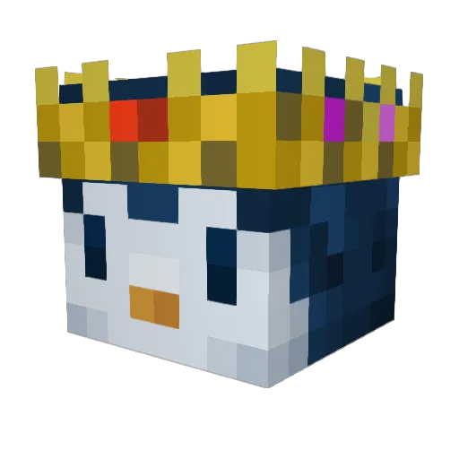 TPAButterfly Minecraft avatar head, 3D render