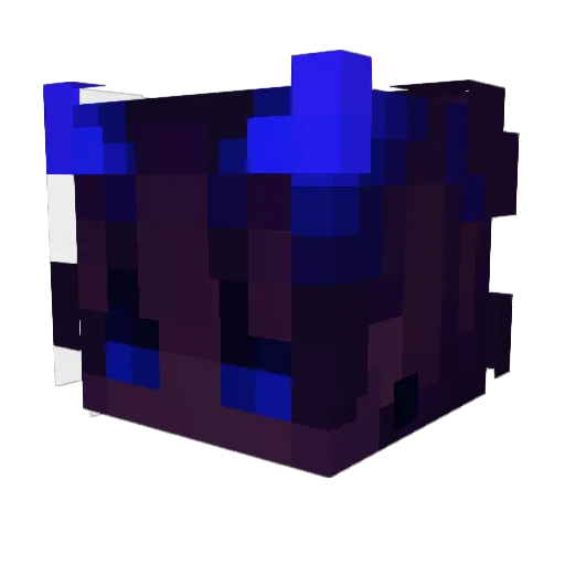 TPAX3L Minecraft avatar head, 3D render