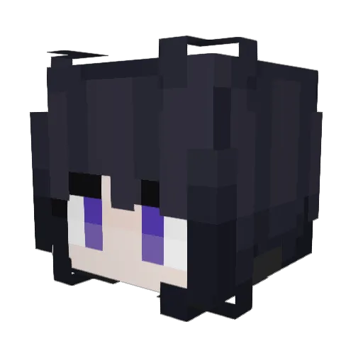 TPCraftDE Minecraft avatar head, 3D render