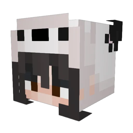 TPFree59 Minecraft avatar head, 3D render