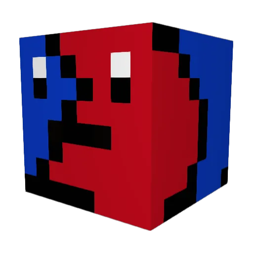 TPG_Flair Minecraft avatar head, 3D render
