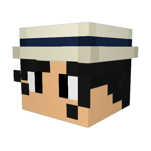 TPGames844 Minecraft avatar head, 3D render