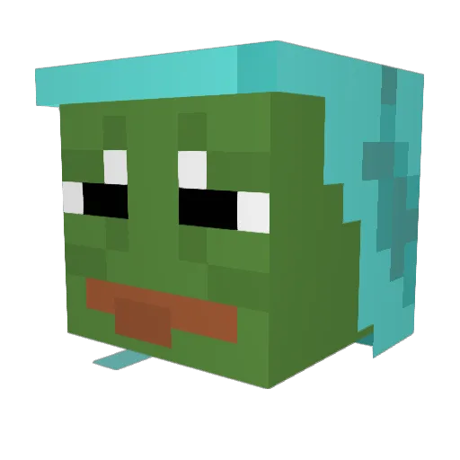 TPHISPOGGERS Minecraft avatar head, 3D render