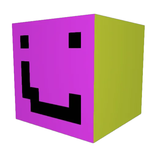 TPL_Akuji Minecraft avatar head, 3D render