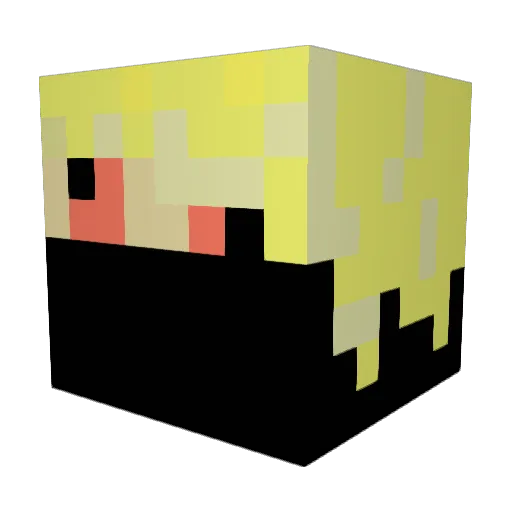 TPMANZ Minecraft avatar head, 3D render