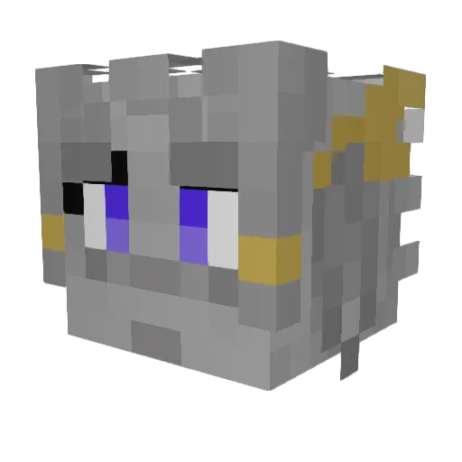 TPS_L2 Minecraft avatar head, 3D render