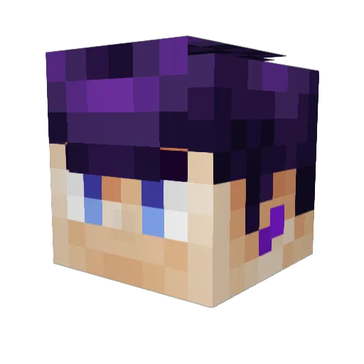 TP_daw Minecraft avatar head, 3D render