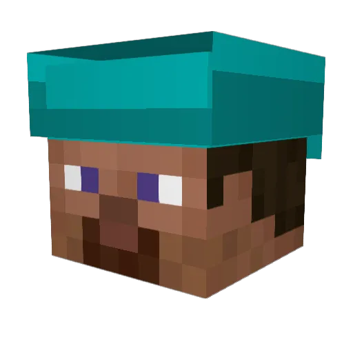 TPcool06 Minecraft avatar head, 3D render