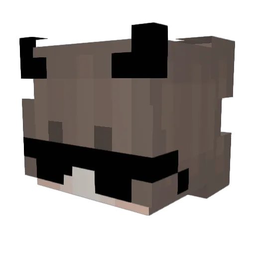TPeny Minecraft avatar head, 3D render