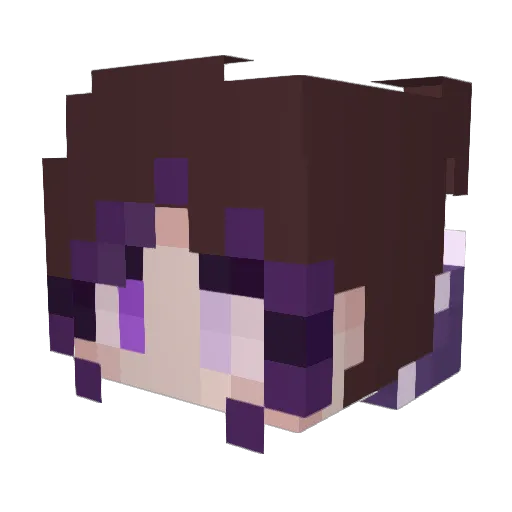 TPersonWoAName Minecraft avatar head, 3D render