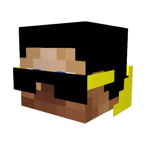 TPossessedT Minecraft avatar head, 3D render