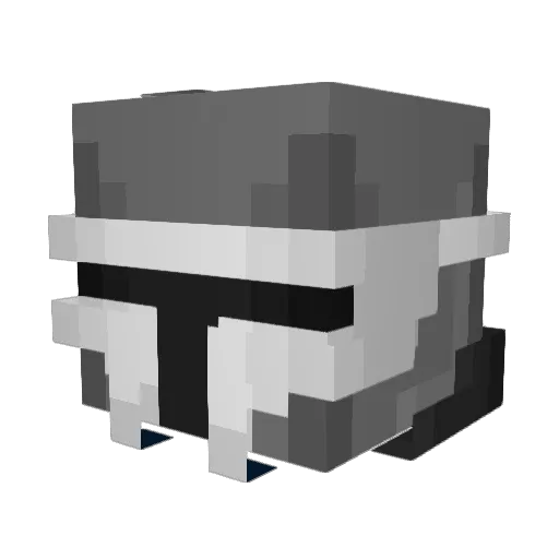 TPxApollo Minecraft avatar head, 3D render