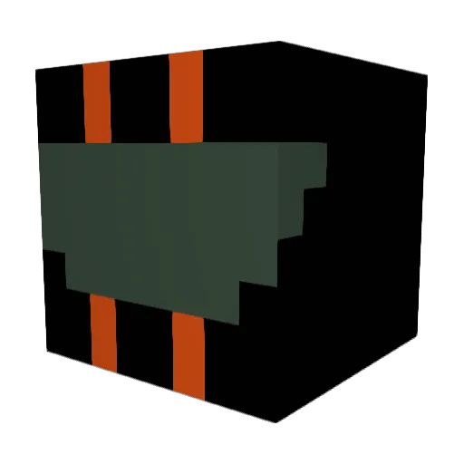 TQ76B Minecraft avatar head, 3D render