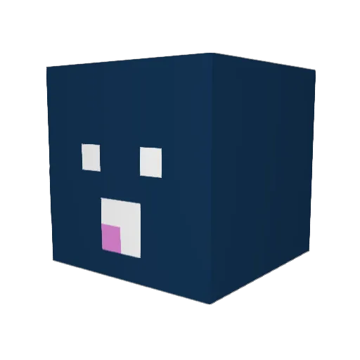 TQBAIES Minecraft avatar head, 3D render