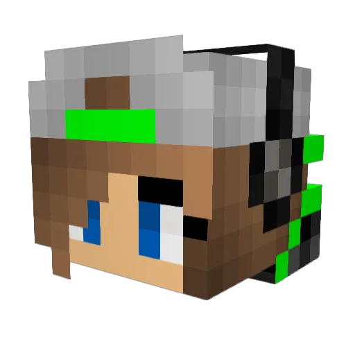 TQueen212 Minecraft avatar head, 3D render