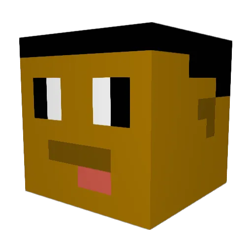 TQwalkemdown Minecraft avatar head, 3D render